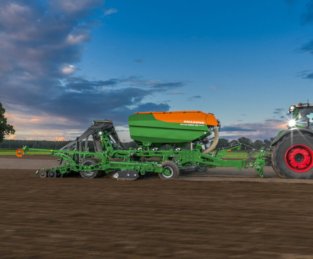 Amazone seed drills with EasyTram 
